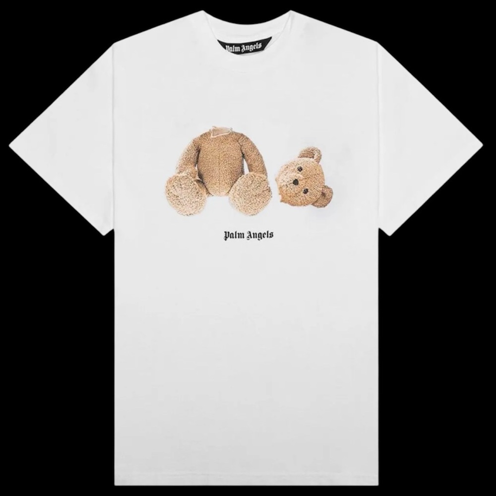PALM ANGELS Kill The Bear White T-Shirt Size L
NWOT